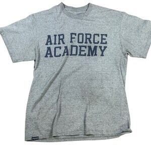 Vintage JanSport Air Force Academy T-Shirt Men Large Gray Graphic Collegiate Tee
